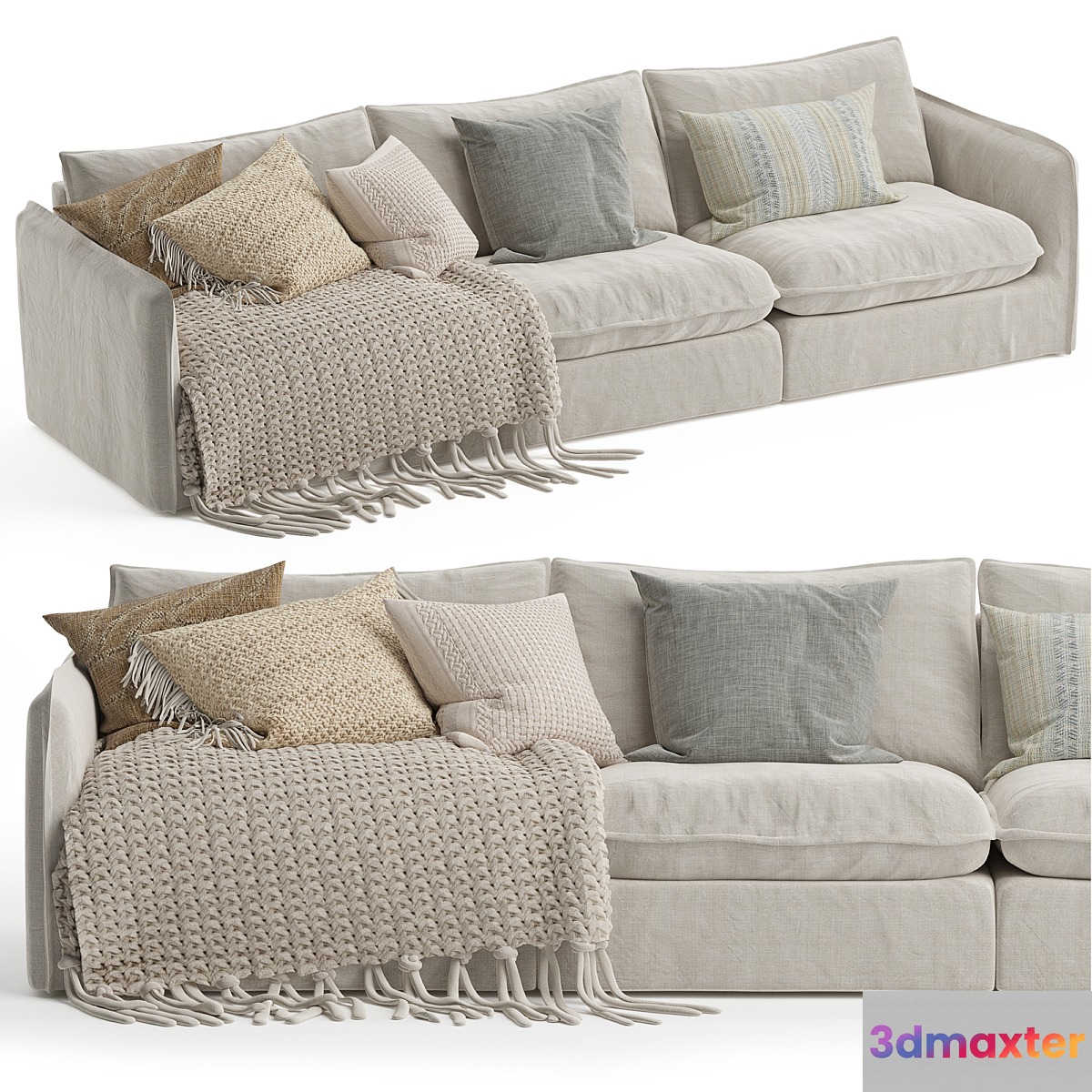 Neva Sofa Sectional 3D Max