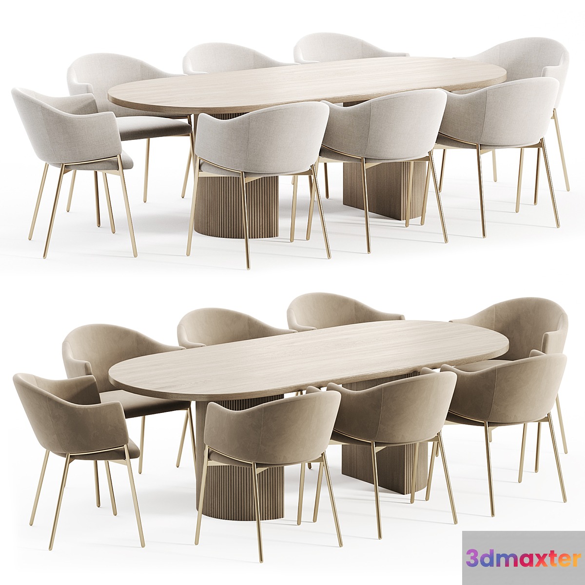 Dining Set 22 3D Max