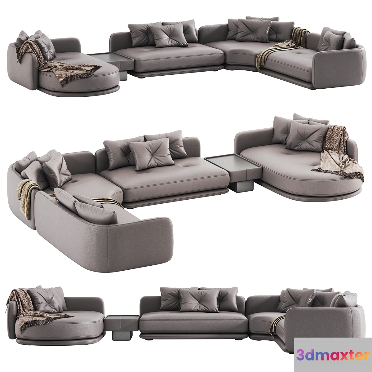 Luzaro Rage Sectional Sofa 3D Max