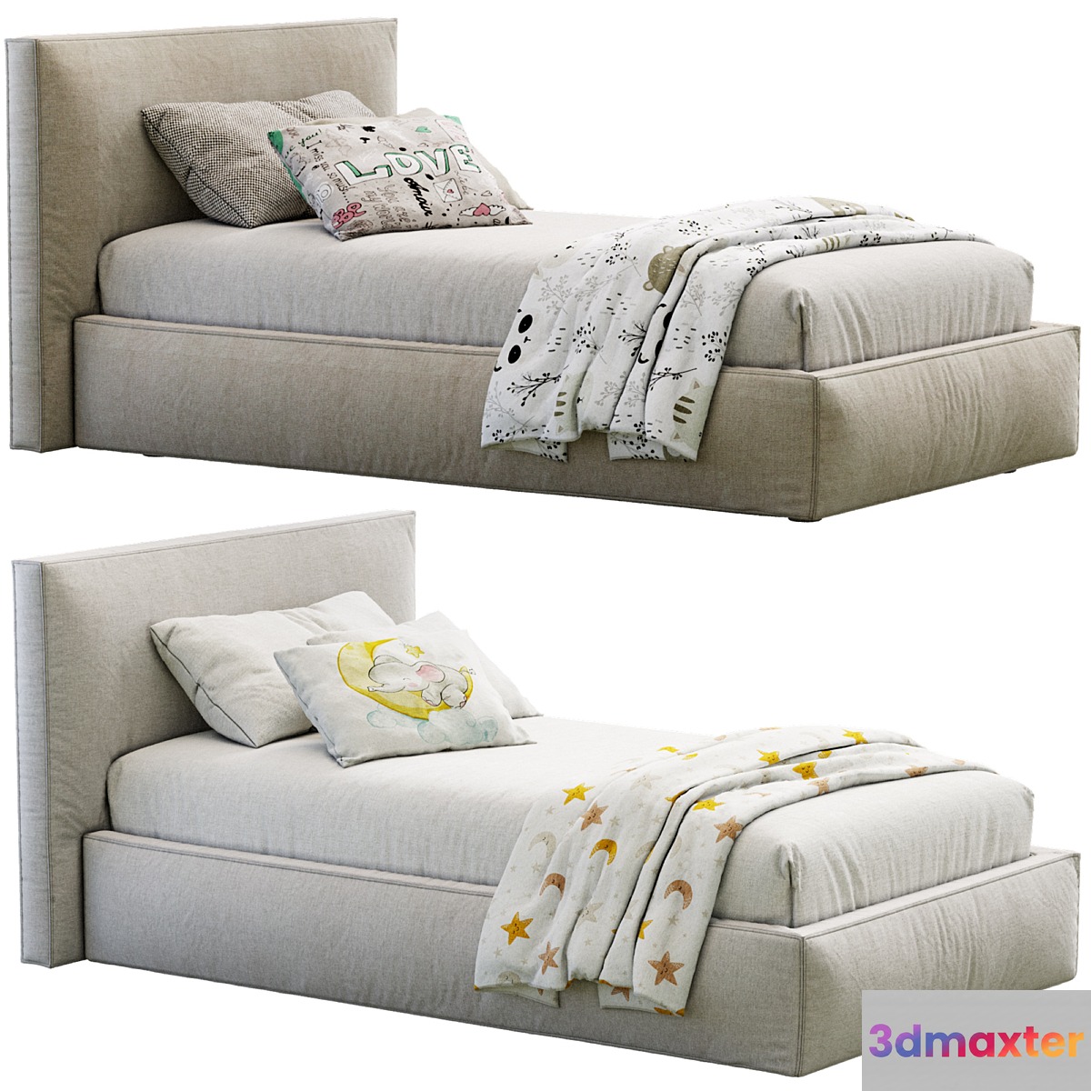 Flexteam Miller Single Bed 3D Max