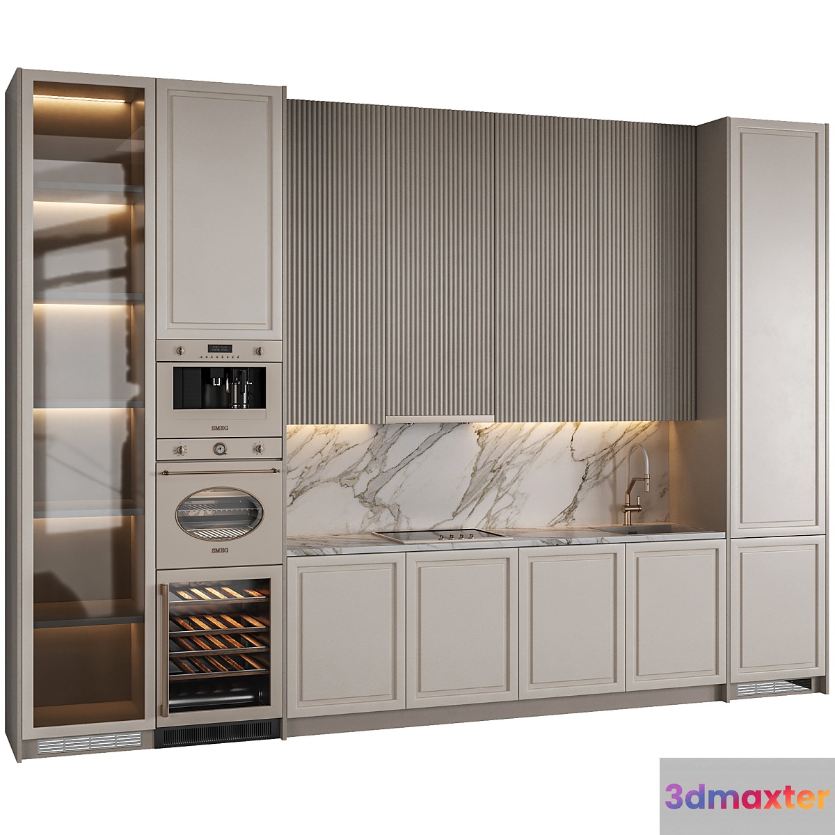 Modern kitchen 12 3D Max