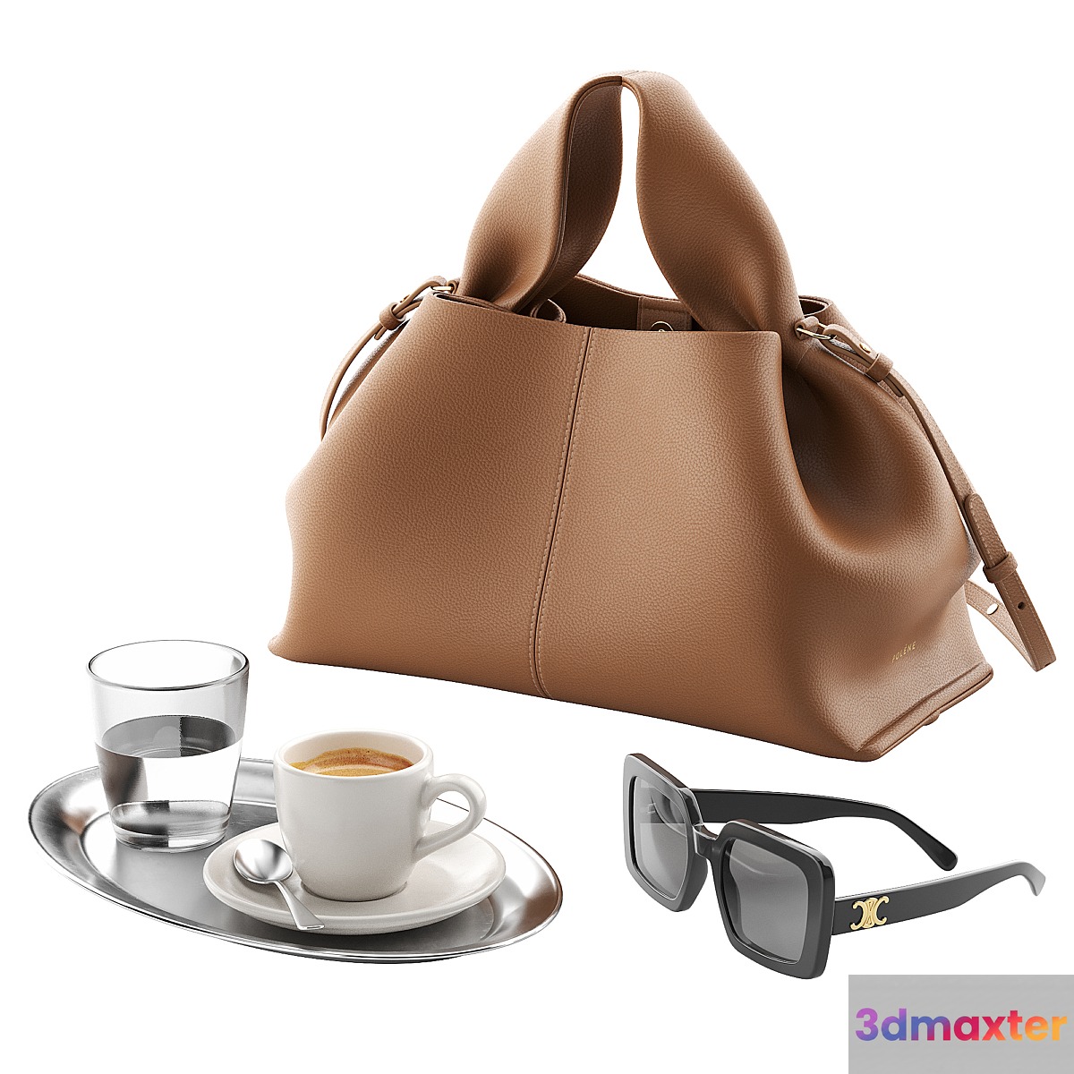Polene Bag & Steel Tray 3D Max