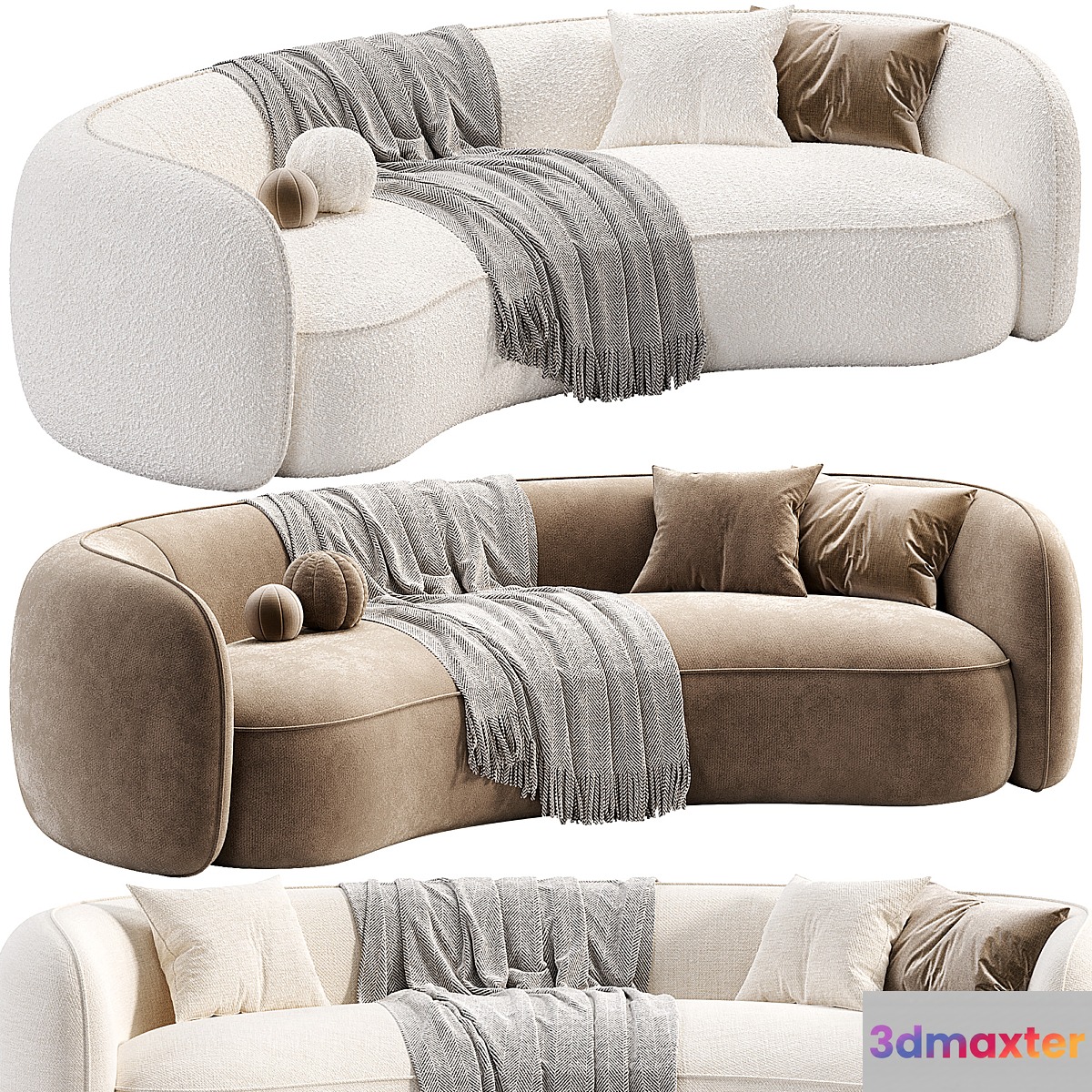 3Sitzer Larna 3D Max