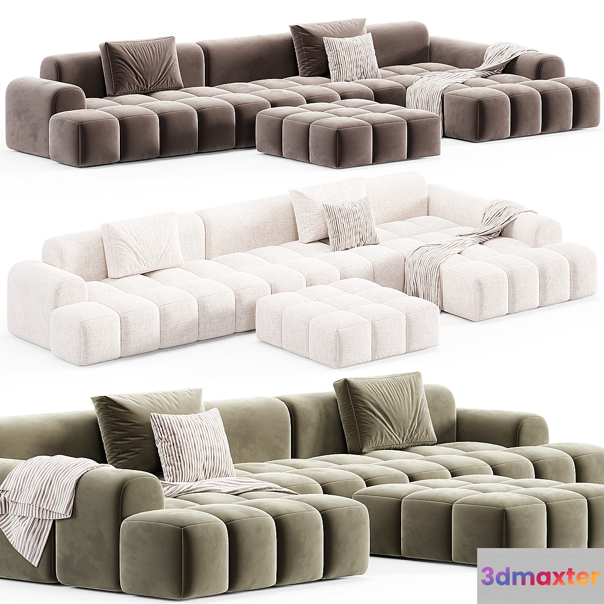 Extra Long Modern Sofa 3D Max