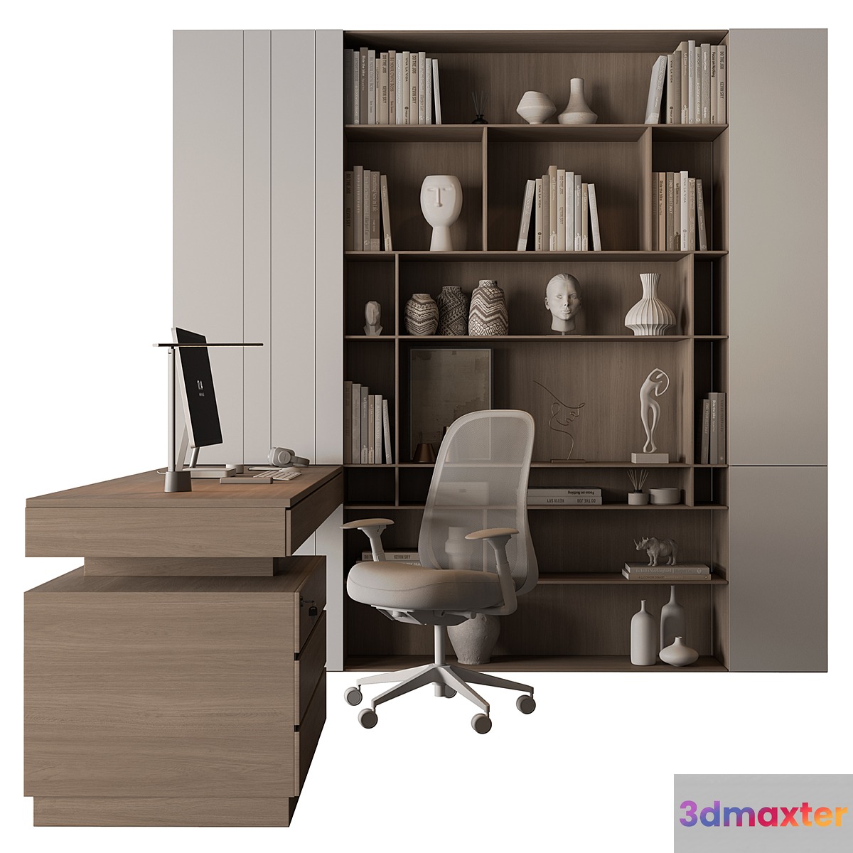 Boss Desk - Office Furniture 691 3D Max