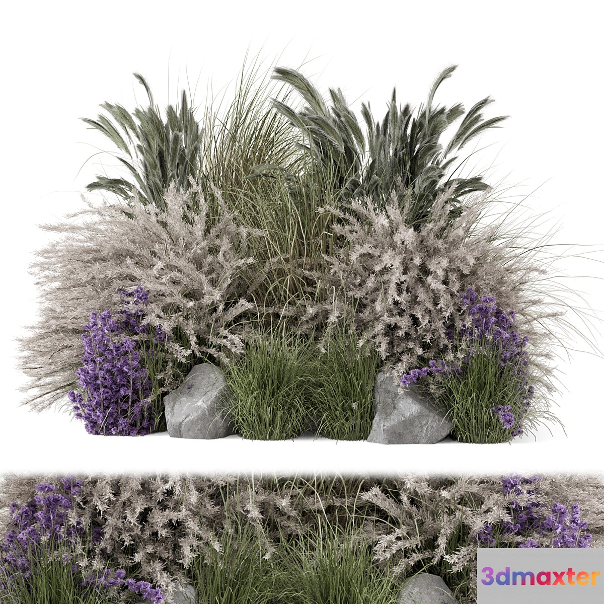 Outdoor Garden Set Bush 2564 3D Max