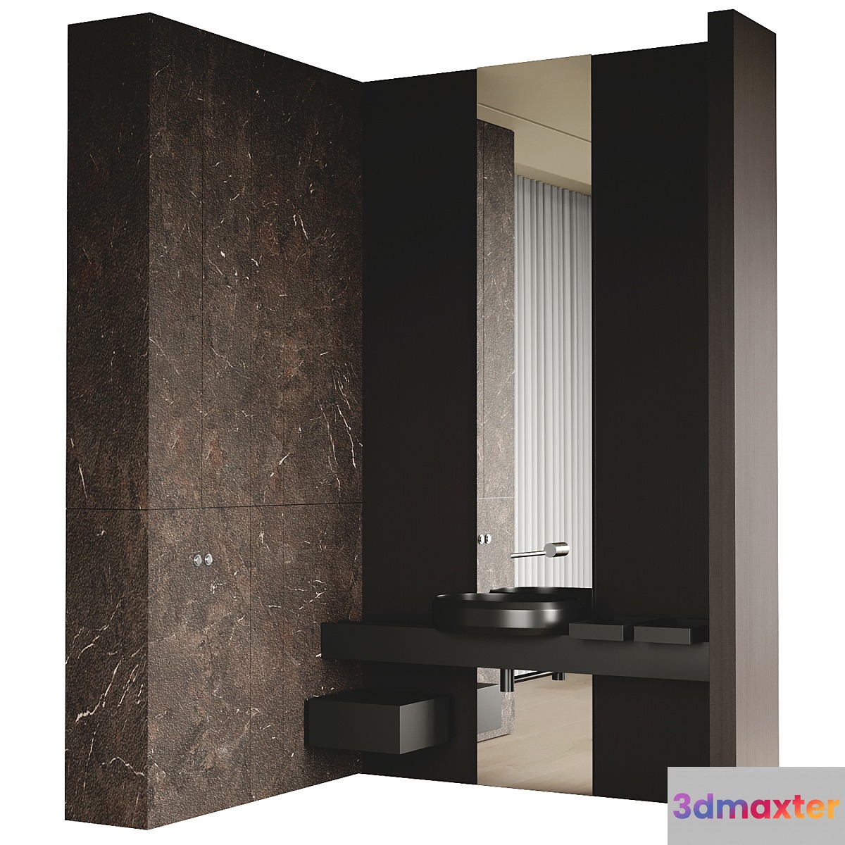 Bathroom set RIGO By AGAPE with INALCO UMBRA 3D Max