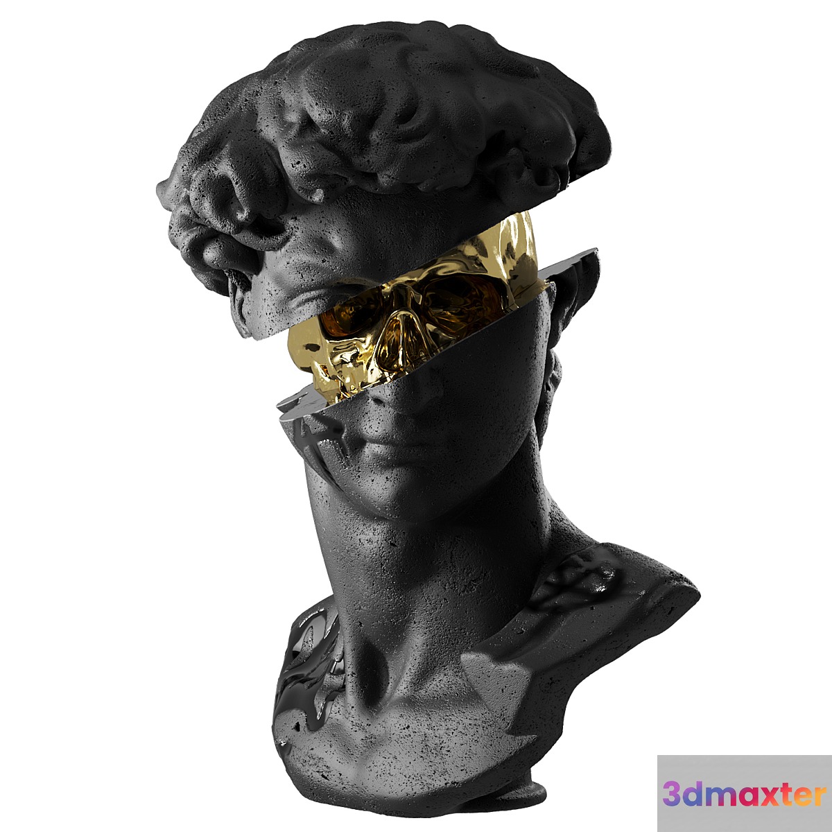Bust of David 3D Max