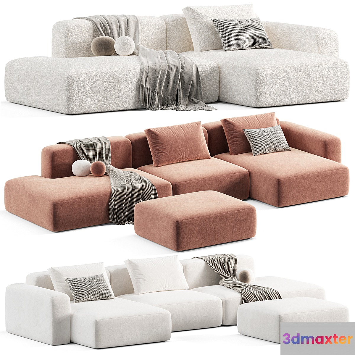 Mags Soft 2.5 Seater sofa by Hay 3D Max