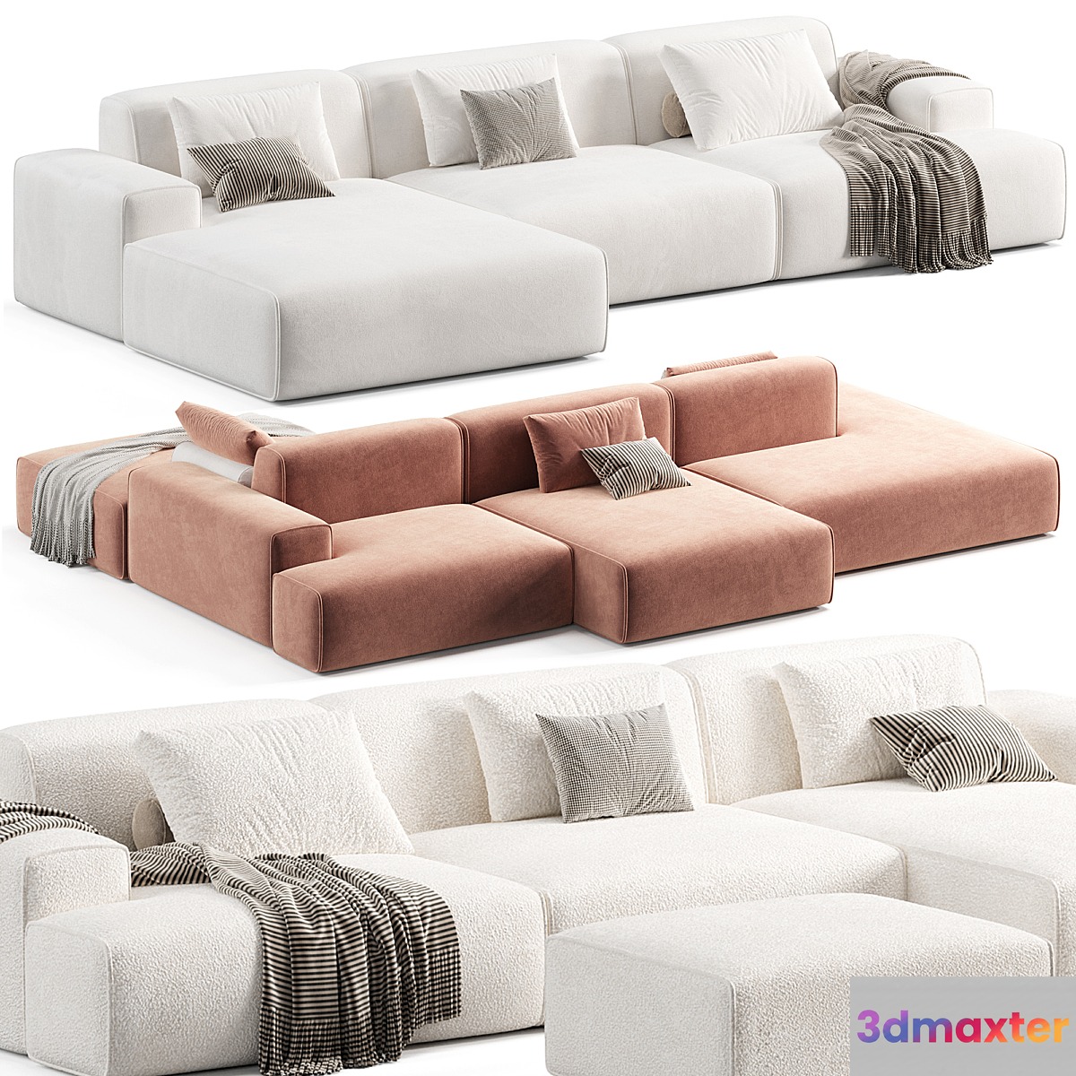 Luzaro Reni Sofa 2 3D Max
