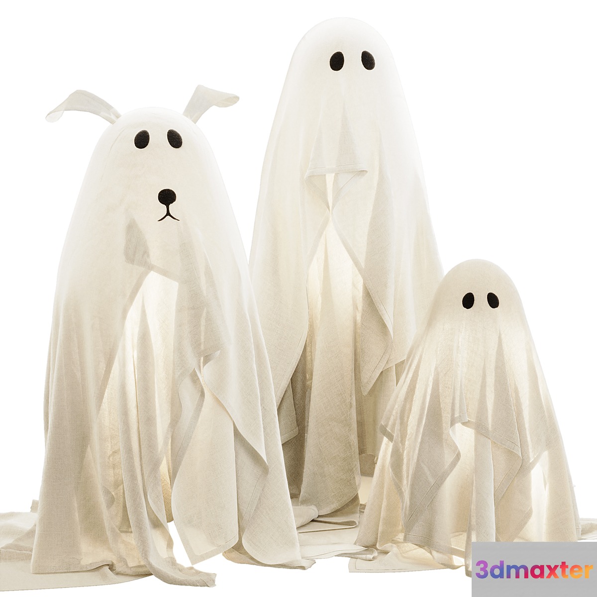 Pottery Barn ghosts 3D Max