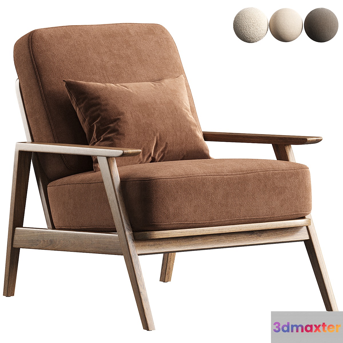 Vintage chair Linna 3D Max