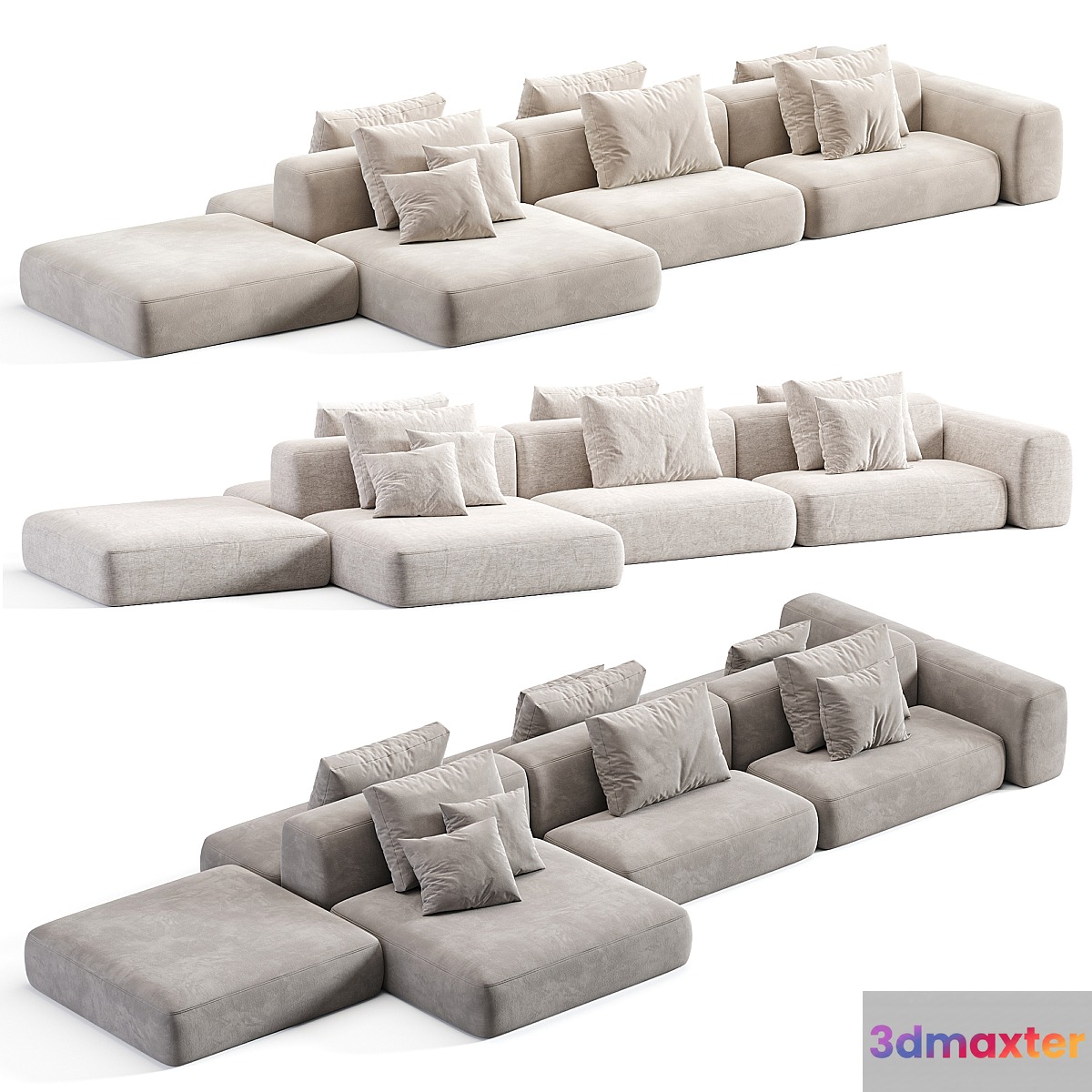 Stone Sofa Modular Sofa By Tamamm 3D Max